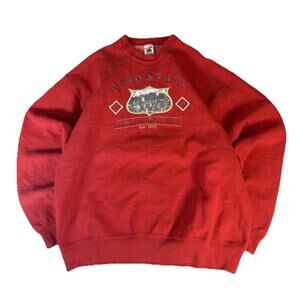 Vintage Ohio State Buckeyes Fruit Of The Loom Super Cotton Sweatshirt Pullover L